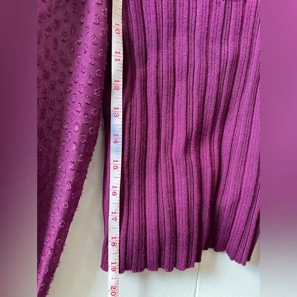 NWT Anthropologie Plum/Purple Long sleeve  Sweater - Picture 11 of 14